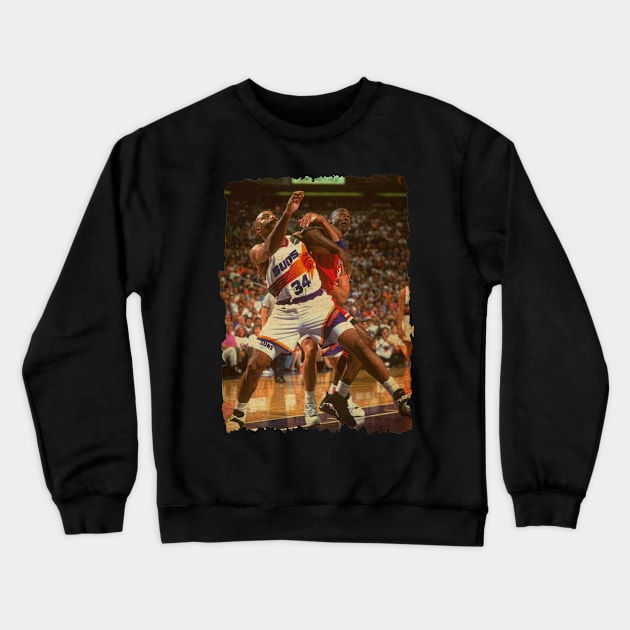 Charles Barkley vs Michael Jordan Vintage // 2 Crewneck Sweatshirt by CAH BLUSUKAN